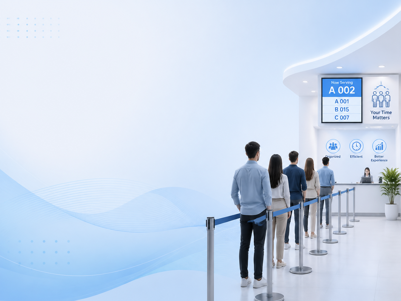 Queue management illustration